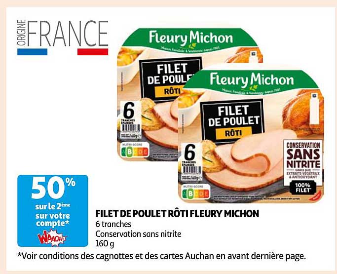 filet de poulet rôti fleury michon