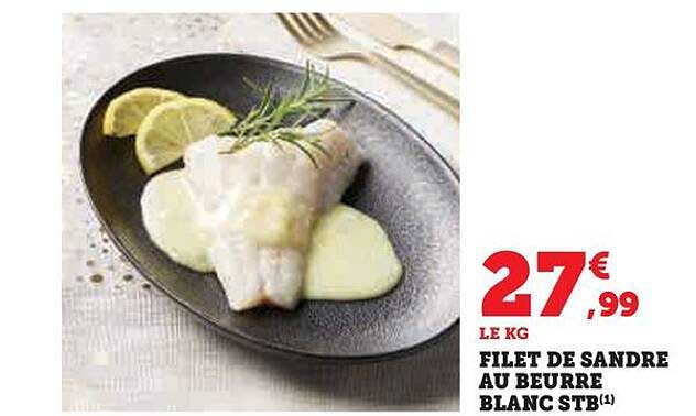 filet de sandre au beurre blanc stb