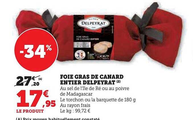 Foie Gras De Canard Entier Delpeyrat