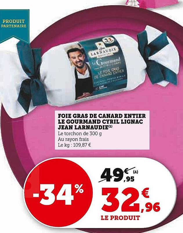 foie gras de canard entier le gourmand cyril lignac jean larnaudie