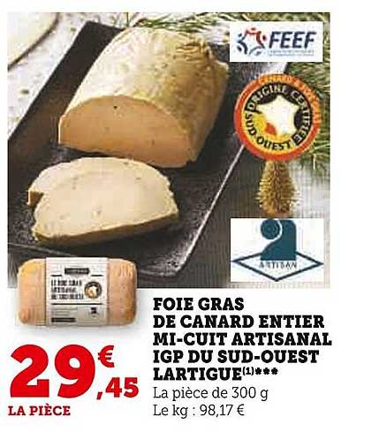 foie gras de canard entier mi-cuit artisanal igp du sud-ouest lartigue