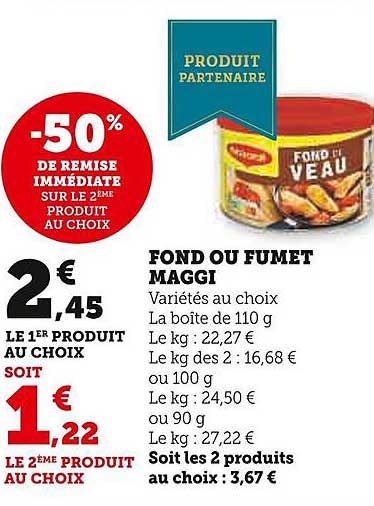 fond ou fumet maggi
