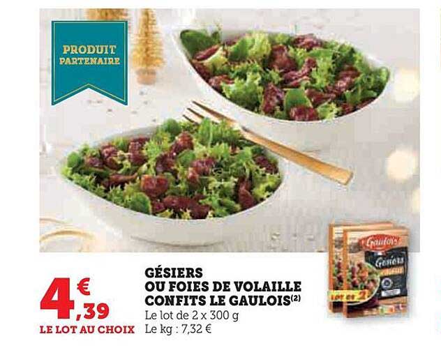 Gésiers Ou Foies De Volaille Confits Le Gaulois