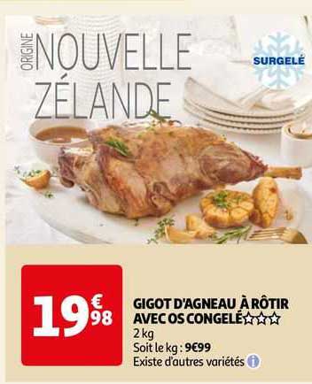 Gigot D'agneau à Rôtir Avec Os Congelé***