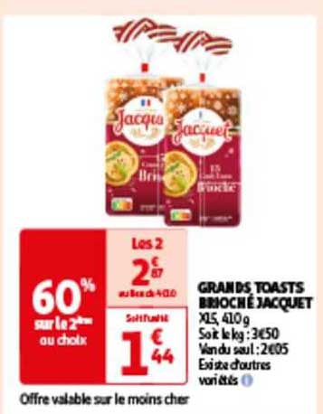 grands toasts brioché jacquet
