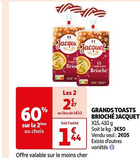 grands toasts brioché jacquet