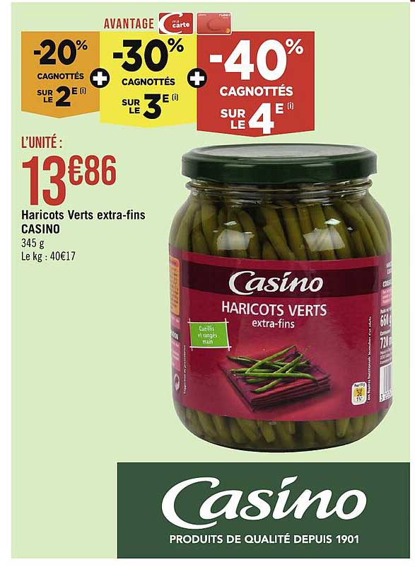Haricots Verts Extra-fins Casino