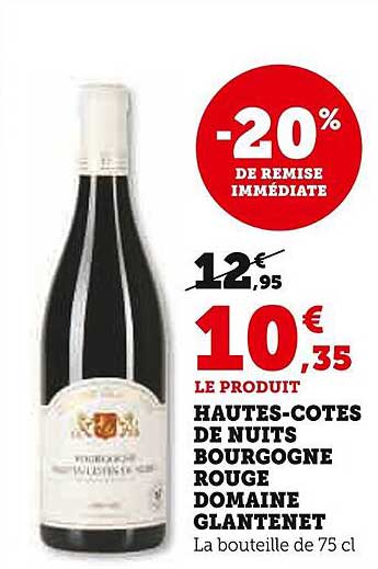 hautes-côtes de nuits bourgogne rouge domaine glantenet