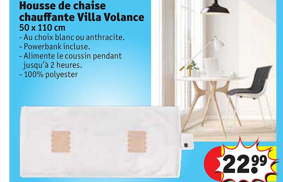 housse de chaise chauffante villa volance