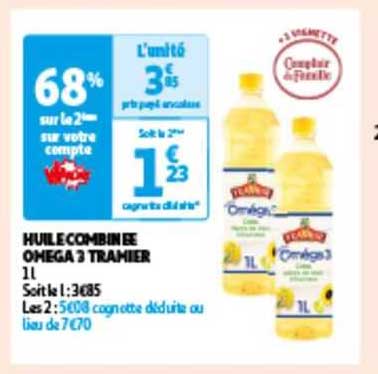 huile combinée oméga 3 tramier