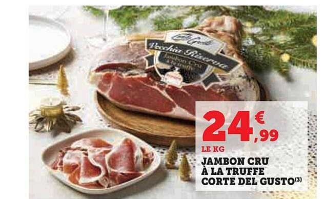 jambon cru à la truffe corte del gusto