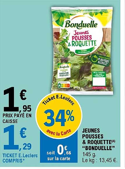 jeunes pousses & roquette "bonduelle"