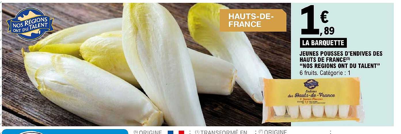 jeunes pousses d'endives des hauts de france "nos régions ont du talent"