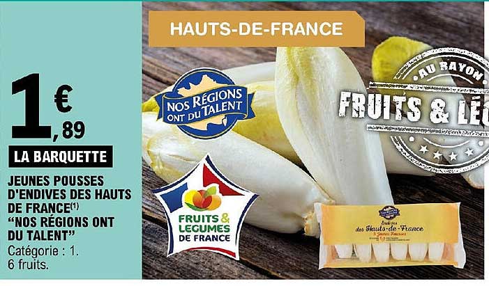 jeunes pousses d'endives des hauts de france "nos régions ont du talent"