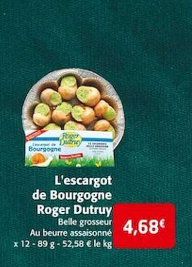l'escargot de bourgogne roger dutruy