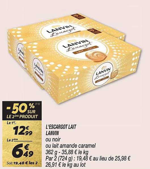 l'escargot lait lanvin