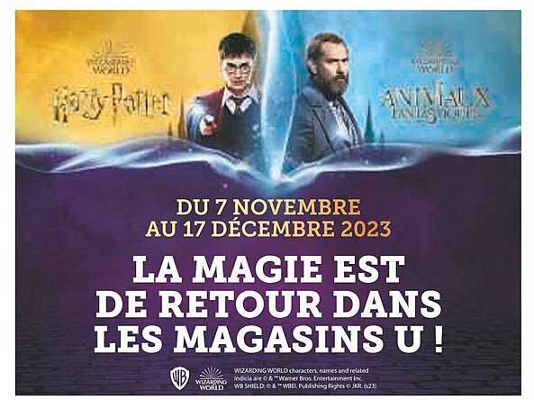 la magie est de retour dans les magasins u !