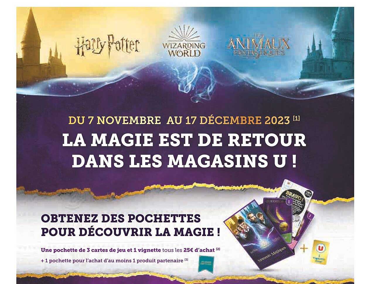 la magie est de retour dans les magasins u !