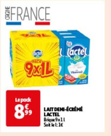 lait demi-écrémé