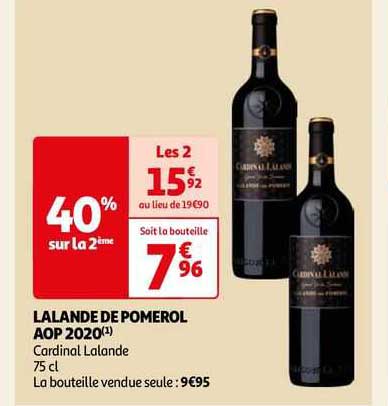 lalande de pomerol aop 2020 cardinal lalande