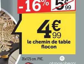 le chemin de table flocon