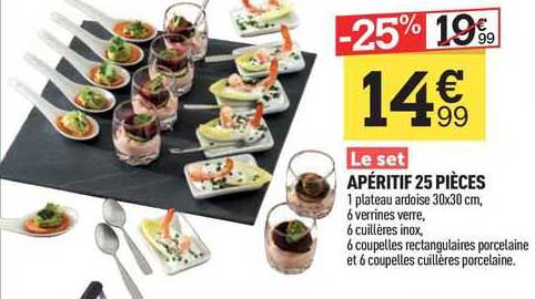 Le Set Apéritif 25 Pièces