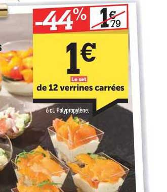 Le Set De 12 Verrines Carrées