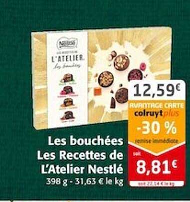 les bouchées les recettes de l'atelier nestlé