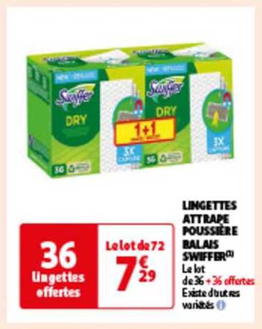 Lingettes Attrape Poussière Balais Swiffer