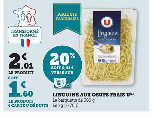 Linguine Aux œufs Frais U
