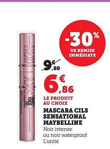 mascara cils sensational maybelline