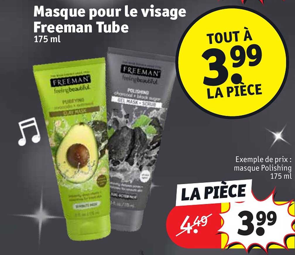 masque pour le visage freeman tube