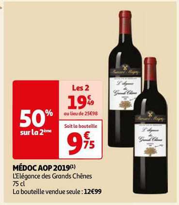 médoc aop 2019 l'élégance des grands chênes