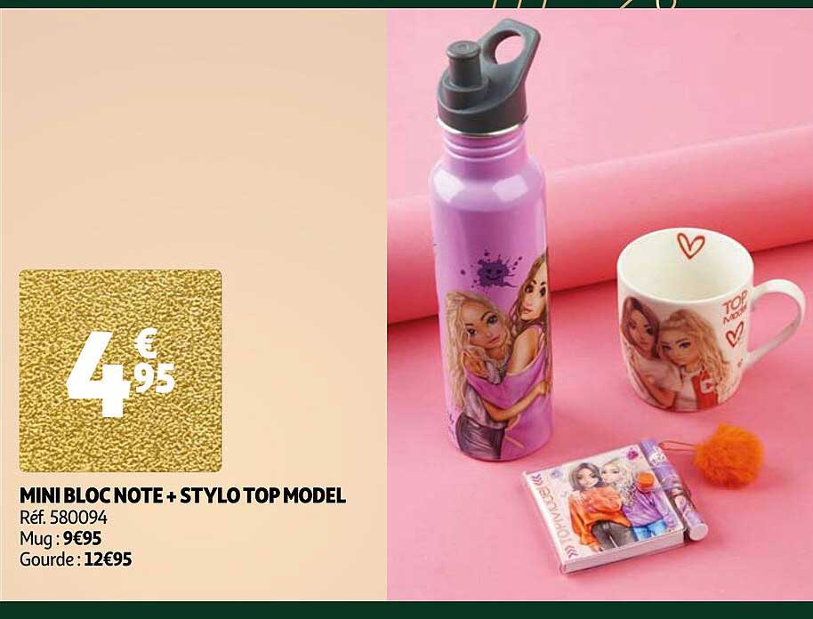 mini bloc note + stylo top model