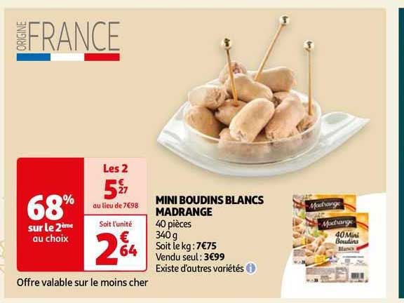 Mini Boudins Blancs Madrange