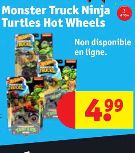 monster truck ninja turtles hot wheels