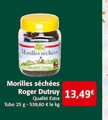 morilles séchées roger dutruy