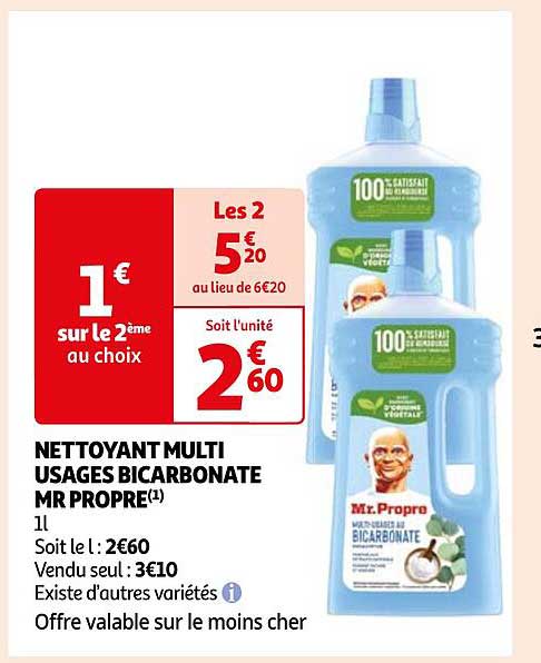 nettoyant multi usages bicarbonate mr propre