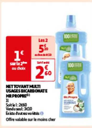 nettoyant multi usages bicarbonate mr propre
