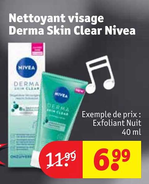 nettoyant visage derma skin clear nivea