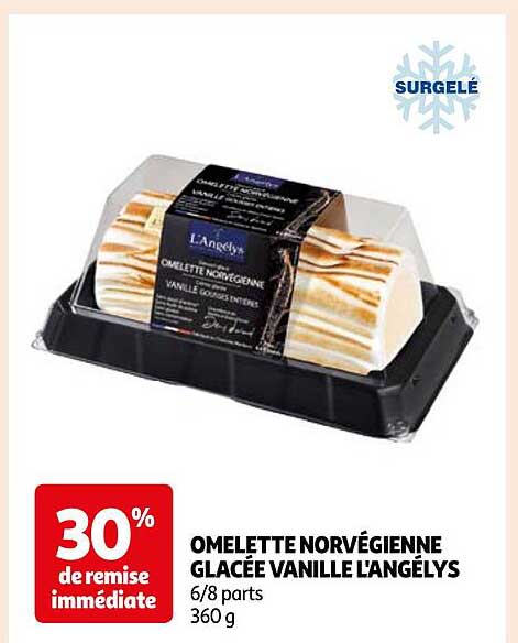 omelette norvégienne glacée vanille l'angélys