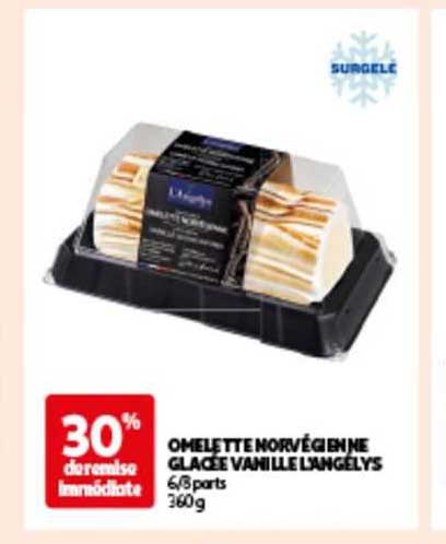 omelette norvégienne glacée vanille l'angelys