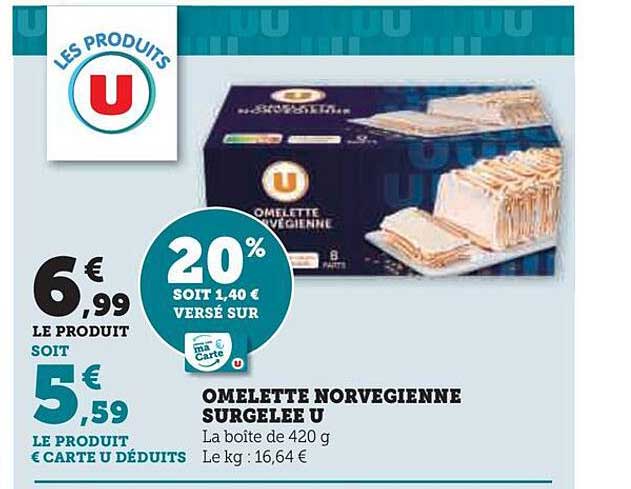 omelette norvégienne surgelée u