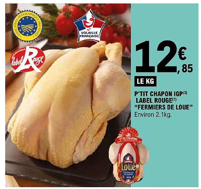 p'tit chapon igp label rouge "fermiers de loué"
