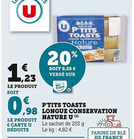 p'tits toasts longue conservation nature u