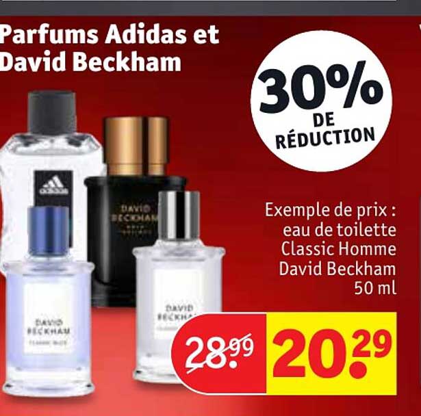 parfums adidas et david beckham