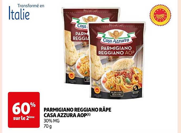 parmigiano reggiano râpé casa azzura aop