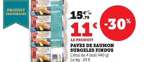 Pavés De Saumon Surgelés Findus