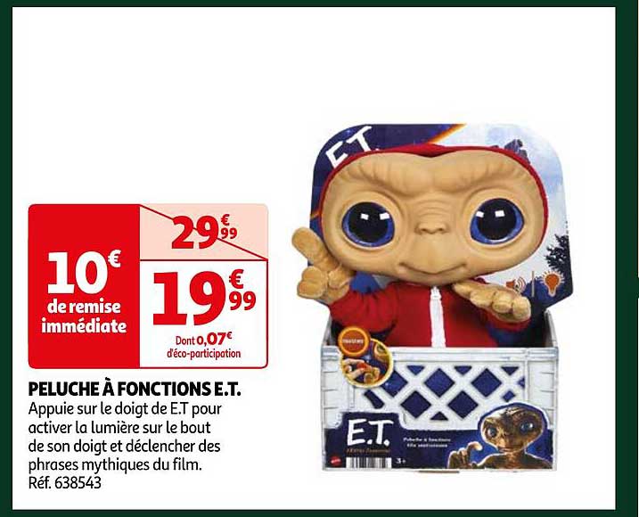 peluche à fonctions e.t.