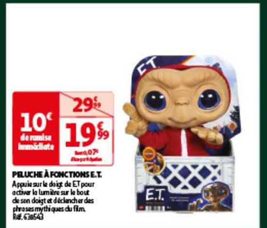 peluche à fonctions e.t.